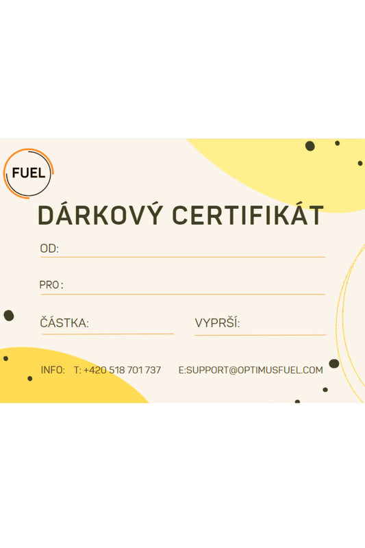 Dárkový poukaz OptimusFuel